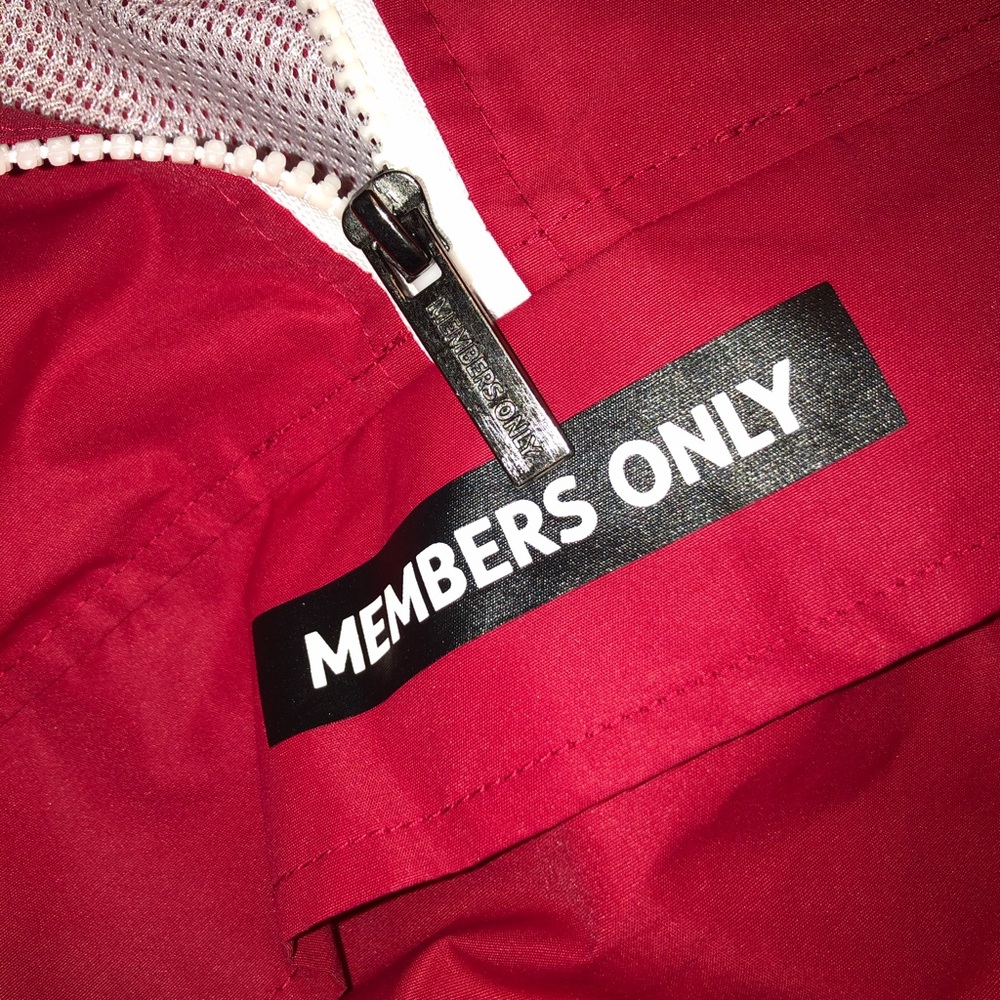 Members only jacket red